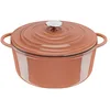 Image de Tefal Lov Cocotte ronde en fonte d’acier 29 cm, Induction, Four, Ecodesign, Cuisson lente et saine, Ebook de recettes inclus, Terracotta E2600505 en occasion ou reconditionné