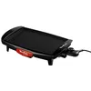Image de Moulinex Plancha Accessimo, Barbecue électrique d’intérieur, 1800 W, Revêtement antiadhésif, Format compact, Bac de récupération des jus, Thermostat réglable CB560811, Noir, Rouge en occasion ou reconditionné
