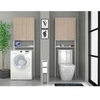 Image de Entourage WC - Decor Chene Jackson et blanc - L 64 x P 22 x 185 cm - VERSO