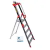 Image de Escabeau 5 marches Pro'UP, marchepied en aluminium pliable, sécurisé avec rampes, plateforme 99cm, hauteur de travail max 3m, garantie 5 ans