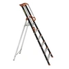Image de Escabeau 6 marches Pro'UP, marchepied en aluminium pliable, sécurisé avec rampes, plateforme 120cm, hauteur travail max 320cm, garantie 5 ans