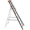 Image de Escabeau 8 marches Pro'UP, marchepied en aluminium pliable, sécurisé avec rampes,