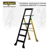 Image de Escabeau Aluminium à marches caillebotis 2,90 m MISTER T 4 marches