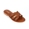 Image de Les Tropéziennes par M.Belarbi Mule Femme Damia Tan - Les Tropéziennes marron en cuir 40