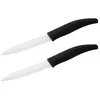 Image de Nirosta 9920850 Lot de 2 couteaux de cuisine en céramique, Couteau à découper, Lame de 12,5cm, Blanc, Noir, Céramique, Plastique, 24,5x3cm en occasion ou reconditionné