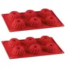 Image de Lot de 2 moules à kougelhofs 6 empreintes 30 x 18 cm Dr.Oetker Flexxibel Love