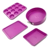 Image de Ensemble de 4 moules fuchsia de 23 à 38 cm Tasty Pâtisserie