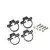 Image de Lot de 4 colliers Arista gris, H.3 x P.15 cm