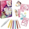 Image de Lansay - BLOPENS DISNEY PRINCESSES - Kit Dessins & Coloriages pour Enfants dès 5 ans - 6 Feutres de Coloriage À Souffler Blopens + 7 Pochoirs Réutilisables - Activité Manuelle - Cadeau Anniversaire en occasion ou reconditionné