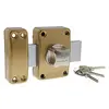 Image de Bricard 1951 Verrou Alpha à bouton Cylindre 40 mm ø 22 mm Doré en occasion ou reconditionné