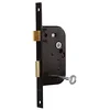 Image de Bricard 2657 Serrure à encastrer axe 50 mm pour Porte de Chambre, Porte Intérieure ou de Service, Clés de sûreté 4 gorges, coloris Noir en occasion ou reconditionné