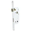 Image de Bricard 2679 Serrure à encastrer axe 40 mm pour Porte de Salle de Bains et Toilettes, fermeture par Bouton, coloris Blanc en occasion ou reconditionné