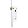Image de Bricard 2682 Serrure à encastrer axe 40 mm pour Porte de Salon, Cuisine, sans Clé, coloris Blanc en occasion ou reconditionné