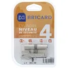 Image de Bricard 15901 Cylindre Trial S 30+30 Nickelé double entrée/niveau de sécurité 4 en occasion ou reconditionné