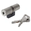 Image de bricard bloctout 25821 cylindre 33,5+33,5 mm a profil rond nickelé niveau de sécurité 2