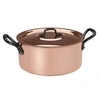 Image de Faitout + couvercle cuivre - 24 cm