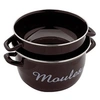 Image de Marmite à moules 24 cm émaillé rouge - - Noir - Acier émaillé