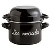 Image de Marmite à moules 18cm - - Noir - Acier