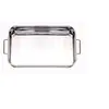 Image de Plat rectangulaire Spécial four 30 x 22 cm - - Argent / Métallique - Acier Inoxydable (inox)