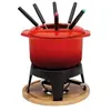 Image de Service à fondue bourguignon 6 personnes - - Rouge - Fonte Aluminium