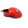 Image de Cocotte Ovale Nuage Rouge Multicolore