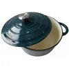 Image de Cocotte BAUMALU24 cm - Forme ronde - Bleu vert en occasion ou reconditionné