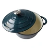 Image de Cocotte24 cm - Forme ronde - Bleu vert