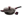 Image de Sauteuse avec couvercle granit Pro céramique 28 cm - - Noir - Fonte Aluminium