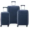 Image de Delsey - Dune Securitech - Set 3 Valises - Valise à roulettes Bleu - S / M / L