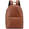 Image de Delsey - Cuir Grainé Backpack - Sac à dos urbain Cognac - 24 L