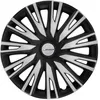 Image de Michelin 009032 Set de 4 Enjoliveurs 15'' Pouces   COP Noir et Argent   Enjoliveurs Résistants Haute Qualité   Look Sport Moderne   Montage Facile   Compatibles Voiture avec Jantes Acier ou Tôle en occasion ou reconditionné