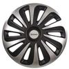 Image de 009123 boîte 4 enjoliveurs 16 NVS 3D Black Edition, Noir, Set de 4