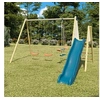 Image de Portique 2,30 m pour 6 enfants, nacelle en tissu, plateforme toboggan