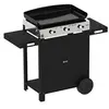 Image de Plancha Combo Initial_65 - Barbecue gril - gaz - noir/inox