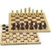 Image de Jeux de dames et d'échecs en bois