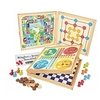 Image de JEUJURA Coffret en bois de Jeux classiques - 50 regles - Pions bois