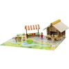 Image de Jeu De Construction - Place Du Marché - 80 Pièces - Bois Multicolore