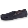 Image de Isotoner - Chaussons mocassins Homme carreaux Marine
