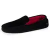 Image de Isotoner - Chaussons mocassins Homme brodé Noir