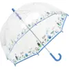 Image de Isotoner - Parapluie Enfant transparent PVC/Monstre bleu