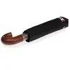 Image de Isotoner - Parapluie Crook bois X-TRA SOLIDE Noir DELUXE