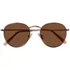 Image de Isotoner - Lunettes de soleil Femme Ovale Or rose