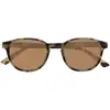 Image de Isotoner - Lunettes de soleil Mixte Marron Ecaille