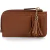 Image de Isotoner - Porte-Cartes Femme zippé Camel
