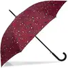 Image de Isotoner - Parapluie Canne Auto Bandana Bordeaux