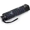 Image de Isotoner - Parapluie Petit Prix Rayure Noeud Bleu
