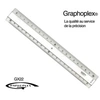 Image de Règle transparente 2 biseaux + bosselage 20 cm - graphoplex