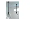 Image de TIBELEC Suspension métal noir E27 60W & fil tissu noir
