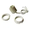 Image de Tibelec 854710 douille halogène filetée + 2 bagues pour ampoule à culot g9 blanc