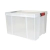 Image de boîte de rangement et couvercle clip'n store 45l 50x39x32,5 cm transparent